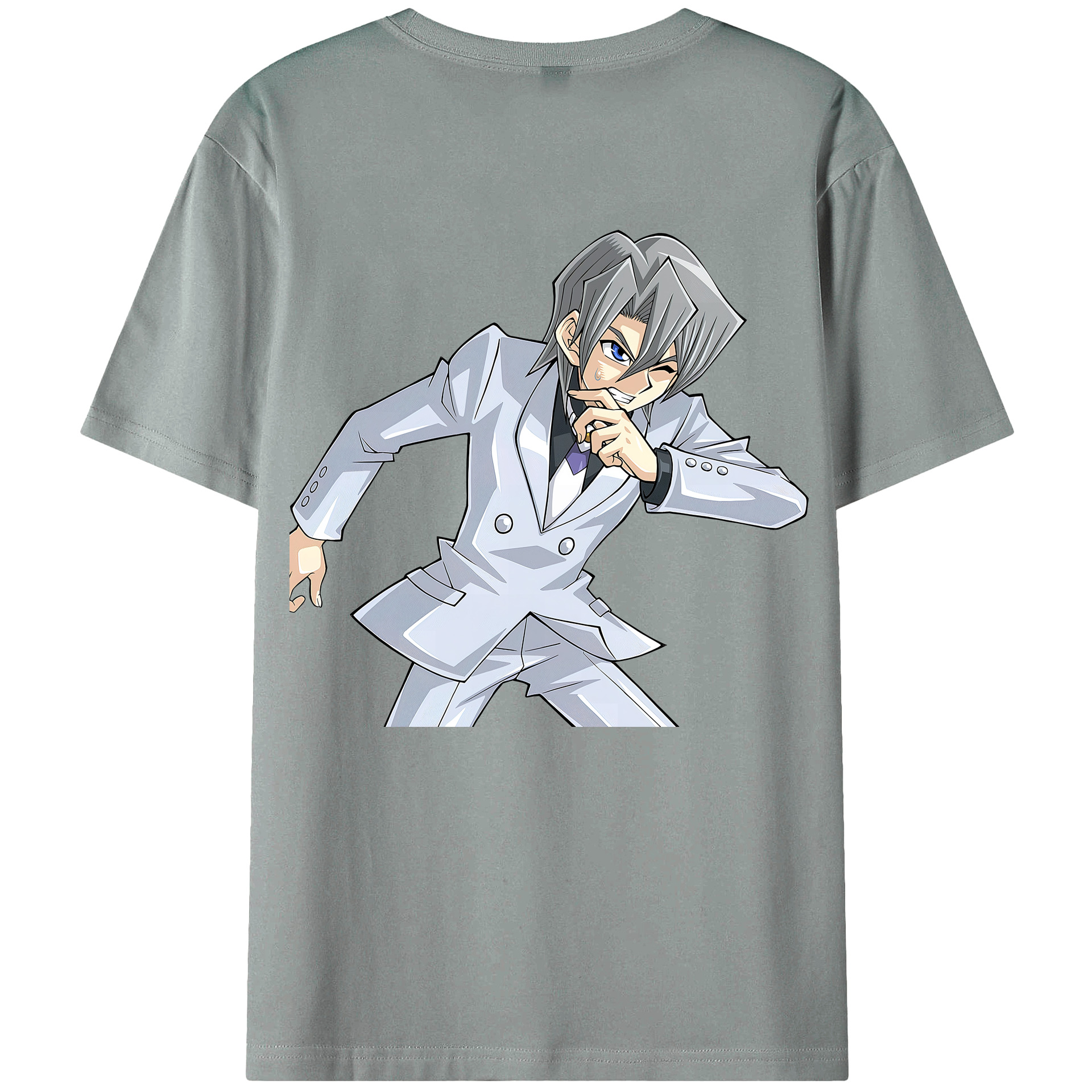 （画像用） 遊☆戯☆王 Yu-Gi-Oh! 綿100％ メンズ半袖Tシャツ（バックプリント） 通気性